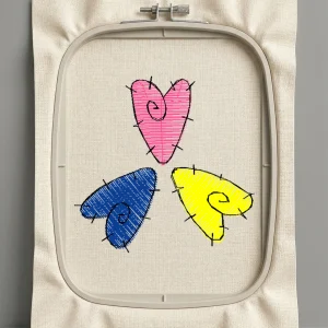 Дизайн машинной вышивки. Любовь (Размер 41x40мм). Форматы: DST PES JEF VP3 EXP XXX . Стежков: 1397