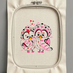 Дизайн машинной вышивки. Любовь (Размер 158x162мм). Форматы: DST PES JEF VP3 EXP XXX . Стежков: 26787