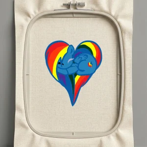 Дизайн машинной вышивки. Любовь (Размер 106x122мм). Форматы: DST PES JEF VP3 EXP XXX . Стежков: 23046