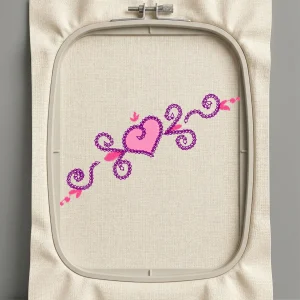 Дизайн машинной вышивки. Любовь (Размер 87x54мм). Форматы: DST PES JEF VP3 EXP XXX . Стежков: 3080