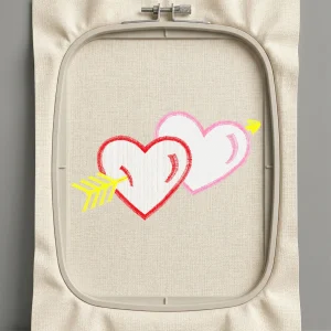 Дизайн машинной вышивки. Любовь (Размер 88x51мм). Форматы: DST PES JEF VP3 EXP XXX . Стежков: 5920