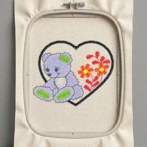 Дизайн машинной вышивки. Любовь (Размер 60x49мм). Форматы: DST PES JEF VP3 EXP XXX . Стежков: 3500