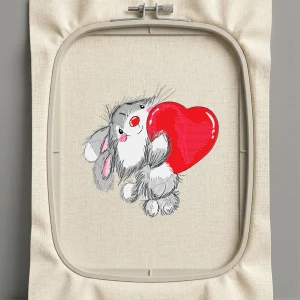 Дизайн машинной вышивки. Любовь (Размер 121x119мм). Форматы: DST PES JEF VP3 EXP XXX . Стежков: 21801