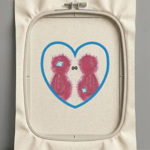 Дизайн машинной вышивки. Любовь (Размер 96x94мм). Форматы: DST PES JEF VP3 EXP XXX . Стежков: 9920