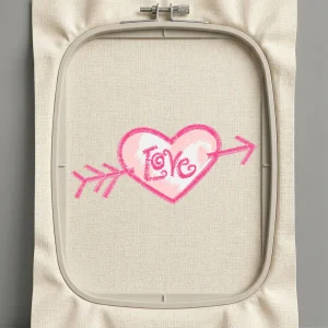 Дизайн машинной вышивки. Любовь (Размер 70x30мм). Форматы: DST PES JEF VP3 EXP XXX . Стежков: 3482