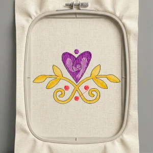 Дизайн машинной вышивки. Любовь (Размер 78x48мм). Форматы: DST PES JEF VP3 EXP XXX . Стежков: 3425