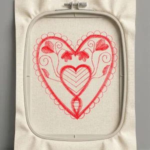 Дизайн машинной вышивки. Любовь (Размер 62x66мм). Форматы: DST PES JEF VP3 EXP XXX . Стежков: 3832