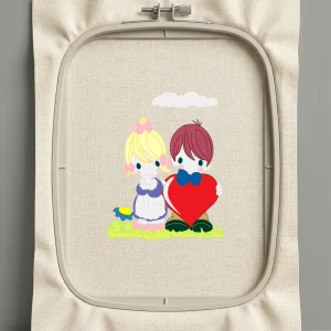 Дизайн машинной вышивки. Любовь (Размер 127x162мм). Форматы: DST PES JEF VP3 EXP XXX . Стежков: 38414