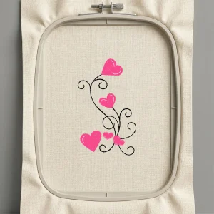 Дизайн машинной вышивки. Любовь (Размер 44x73мм). Форматы: DST PES JEF VP3 EXP XXX . Стежков: 2032