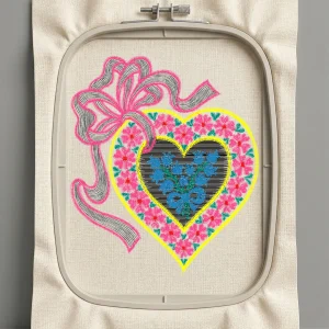 Дизайн машинной вышивки. Любовь (Размер 81x94мм). Форматы: DST PES JEF VP3 EXP XXX . Стежков: 20253