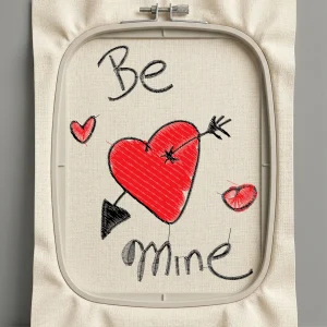 Дизайн машинной вышивки. Любовь (Размер 86x108мм). Форматы: DST PES JEF VP3 EXP XXX . Стежков: 5668