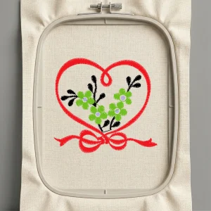 Дизайн машинной вышивки. Любовь (Размер 60x55мм). Форматы: DST PES JEF VP3 EXP XXX . Стежков: 3222