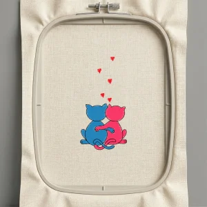 Дизайн машинной вышивки. Любовь (Размер 49x97мм). Форматы: DST PES JEF VP3 EXP XXX . Стежков: 4130