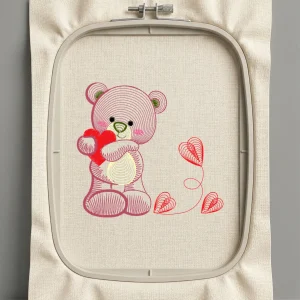 Дизайн машинной вышивки. Любовь (Размер 98x90мм). Форматы: DST PES JEF VP3 EXP XXX . Стежков: 5392