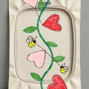 Дизайн машинной вышивки. Любовь (Размер 32x84мм). Форматы: DST PES JEF VP3 EXP XXX . Стежков: 3245