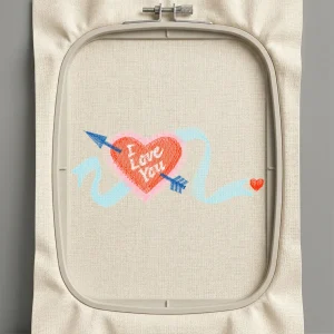 Дизайн машинной вышивки. Любовь (Размер 96x40мм). Форматы: DST PES JEF VP3 EXP XXX . Стежков: 3637