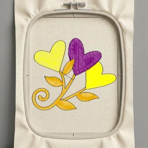 Дизайн машинной вышивки. Любовь (Размер 70x60мм). Форматы: DST PES JEF VP3 EXP XXX . Стежков: 4858