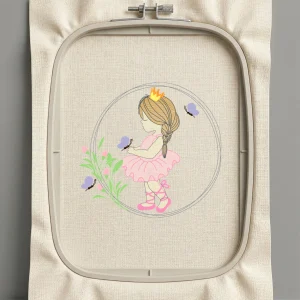 Дизайн машинной вышивки. Роза (Размер 97x92мм). Форматы: DST PES JEF VP3 EXP XXX . Стежков: 8629