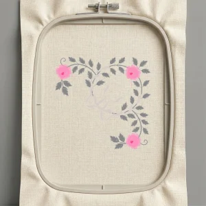 Дизайн машинной вышивки. Роза (Размер 118x115мм). Форматы: DST PES JEF VP3 EXP XXX . Стежков: 12774