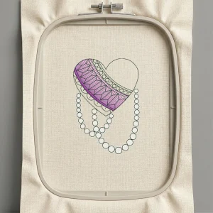 Дизайн машинной вышивки. Любовь (Размер 52x75мм). Форматы: DST PES JEF VP3 EXP XXX . Стежков: 3828