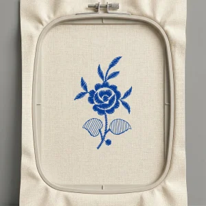 Дизайн машинной вышивки. Роза (Размер 40x63мм). Форматы: DST PES JEF VP3 EXP XXX . Стежков: 1208