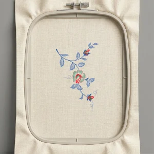 Дизайн машинной вышивки. Роза (Размер 158x258мм). Форматы: DST PES JEF VP3 EXP XXX . Стежков: 6560