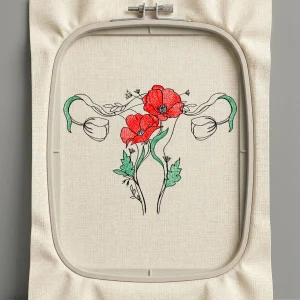 Дизайн машинной вышивки. Роза (Размер 98x74мм). Форматы: DST PES JEF VP3 EXP XXX . Стежков: 8870