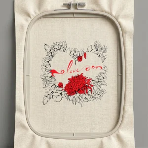 Дизайн машинной вышивки. Роза (Размер 197x195мм). Форматы: DST PES JEF VP3 EXP XXX . Стежков: 26084