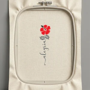 Дизайн машинной вышивки. Роза (Размер 50x179мм). Форматы: DST PES JEF VP3 EXP XXX . Стежков: 4969