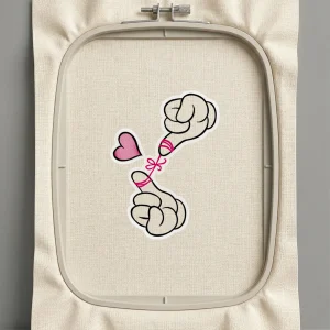 Дизайн машинной вышивки. Любовь (Размер 129x176мм). Форматы: DST PES JEF VP3 EXP XXX . Стежков: 13432