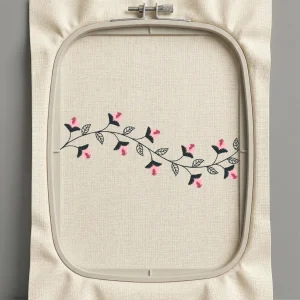 Дизайн машинной вышивки. Роза (Размер 90x38мм). Форматы: DST PES JEF VP3 EXP XXX . Стежков: 2246