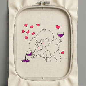 Дизайн машинной вышивки. Любовь (Размер 100x76мм). Форматы: DST PES JEF VP3 EXP XXX . Стежков: 5104