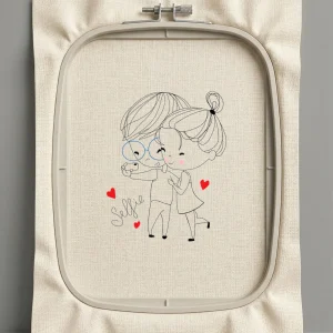 Дизайн машинной вышивки. Любовь (Размер 129x162мм). Форматы: DST PES JEF VP3 EXP XXX . Стежков: 9427