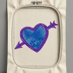 Дизайн машинной вышивки. Любовь (Размер 45x33мм). Форматы: DST PES JEF VP3 EXP XXX . Стежков: 1856