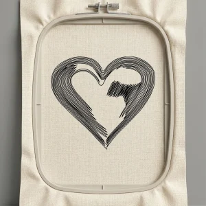 Дизайн машинной вышивки. Любовь (Размер 63x57мм). Форматы: DST PES JEF VP3 EXP XXX . Стежков: 1781