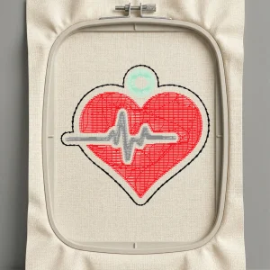 Дизайн машинной вышивки. Любовь (Размер 44x41мм). Форматы: DST PES JEF VP3 EXP XXX . Стежков: 2551