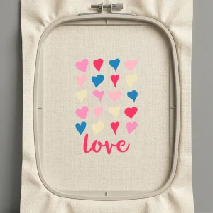 Дизайн машинной вышивки. Любовь (Размер 114x176мм). Форматы: DST PES JEF VP3 EXP XXX . Стежков: 23874