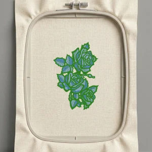 Дизайн машинной вышивки. Роза (Размер 119x178мм). Форматы: DST PES JEF VP3 EXP XXX . Стежков: 45789