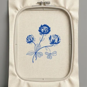 Дизайн машинной вышивки. Роза (Размер 88x99мм). Форматы: DST PES JEF VP3 EXP XXX . Стежков: 3997