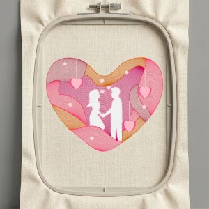 Дизайн машинной вышивки. Любовь (Размер 160x129мм). Форматы: DST PES JEF VP3 EXP XXX . Стежков: 21297