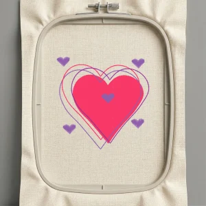 Дизайн машинной вышивки. Любовь (Размер 82x83мм). Форматы: DST PES JEF VP3 EXP XXX . Стежков: 6086