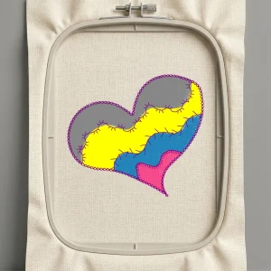 Дизайн машинной вышивки. Любовь (Размер 77x69мм). Форматы: DST PES JEF VP3 EXP XXX . Стежков: 8075