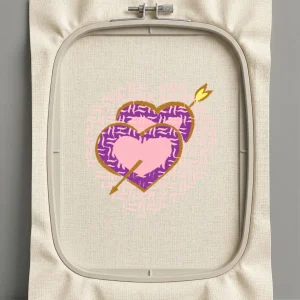 Дизайн машинной вышивки. Любовь (Размер 103x104мм). Форматы: DST PES JEF VP3 EXP XXX . Стежков: 23732