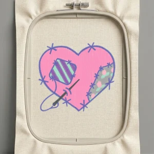 Дизайн машинной вышивки. Любовь (Размер 76x69мм). Форматы: DST PES JEF VP3 EXP XXX . Стежков: 8311