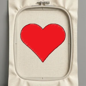 Дизайн машинной вышивки. Любовь (Размер 45x39мм). Форматы: DST PES JEF VP3 EXP XXX . Стежков: 1694