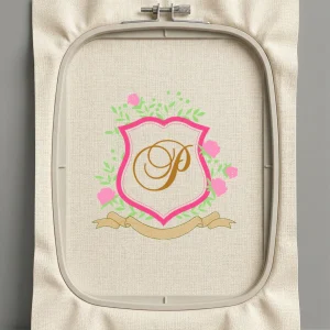 Дизайн машинной вышивки. Роза (Размер 127x129мм). Форматы: DST PES JEF VP3 EXP XXX . Стежков: 13828