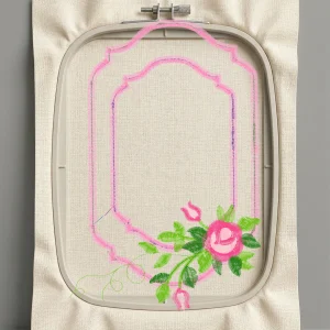 Дизайн машинной вышивки. Роза (Размер 116x177мм). Форматы: DST PES JEF VP3 EXP XXX . Стежков: 13275