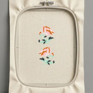 Дизайн машинной вышивки. Роза (Размер 75x190мм). Форматы: DST PES JEF VP3 EXP XXX . Стежков: 15747