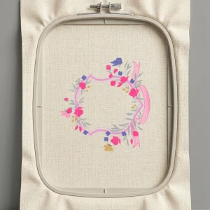 Дизайн машинной вышивки. Роза (Размер 129x136мм). Форматы: DST PES JEF VP3 EXP XXX . Стежков: 15596