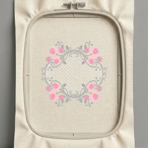 Дизайн машинной вышивки. Роза (Размер 119x120мм). Форматы: DST PES JEF VP3 EXP XXX . Стежков: 18902